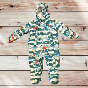 Boden farm print insalated snowsuit